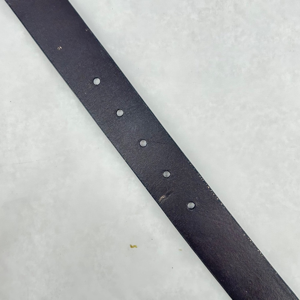 Calvin Klein Jeans Belt Women's Black Gold Toned Buckle Small Minimalism - Picture 4 of 5